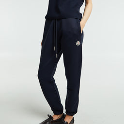 Moncler - Logo Patch Cotton Fleece Track Pants
