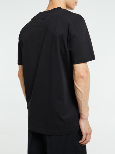 Moncler - Three-Dimensional Logo Cotton T-Shirt in Black
