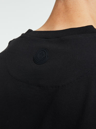 Moncler - Three-Dimensional Logo Cotton T-Shirt in Black