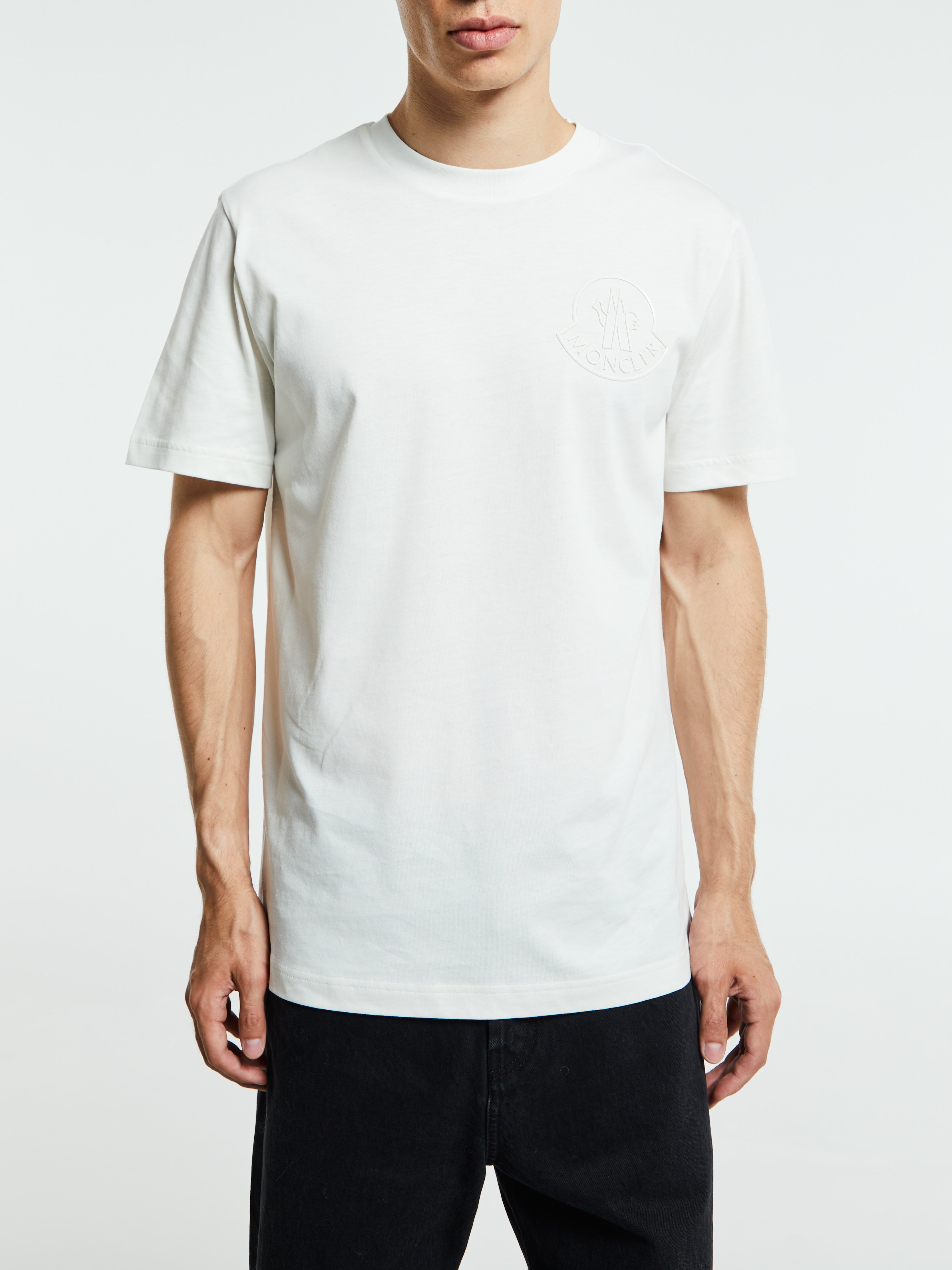 Moncler - Three-Dimensional Logo Cotton T-Shirt in White