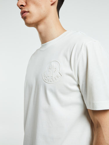Moncler - Three-Dimensional Logo Cotton T-Shirt in White