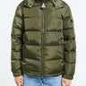 Moncler - Maya Matte Short Down Jacket in Olive Green