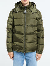 Moncler - Maya Matte Short Down Jacket in Olive Green