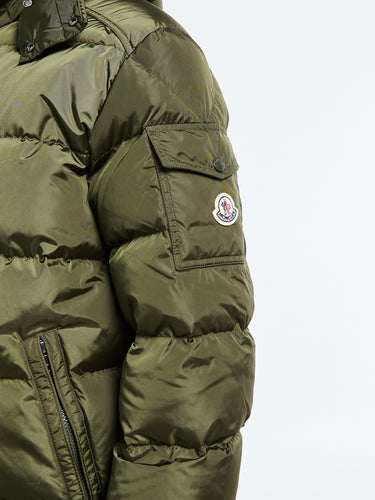 Moncler - Maya Matte Short Down Jacket in Olive Green