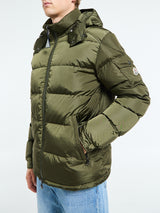 Moncler - Maya Matte Short Down Jacket in Olive Green