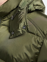 Moncler - Maya Matte Short Down Jacket in Olive Green