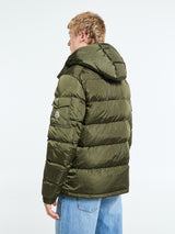 Moncler - Maya Matte Short Down Jacket in Olive Green