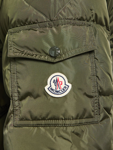 Moncler - Maya Matte Short Down Jacket in Olive Green