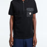Moncler - Cotton Piquet Polo Shirt with Pocket in Black