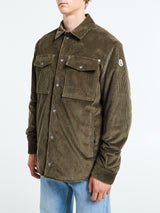 Moncler - Ambroisie Corduroy Down Shirt Jacket in Brown