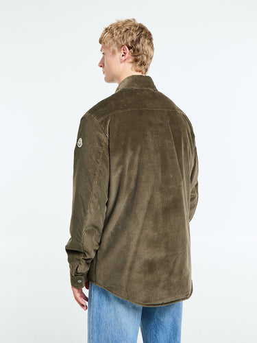 Moncler - Ambroisie Corduroy Down Shirt Jacket in Brown