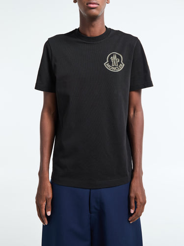 Logo Cotton T-Shirt in Black