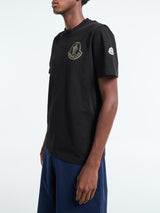Moncler - Logo Cotton T-Shirt in Black