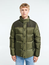 Moncler - Virolais Short Down Jacket in Olive Green
