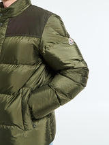 Moncler - Virolais Short Down Jacket in Olive Green