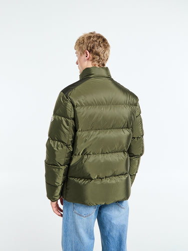 Moncler - Virolais Short Down Jacket in Olive Green