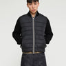 Moncler - Padded Cotton Zip-Up Cardigan in Black