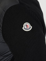 Moncler - Padded Cotton Zip-Up Cardigan in Black