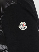 Moncler - Padded Wool Zip-Up Cardigan in Black