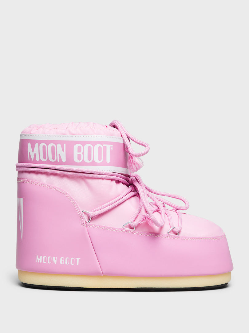 Moon Boot - Icon Low Nylon Boots in Pink