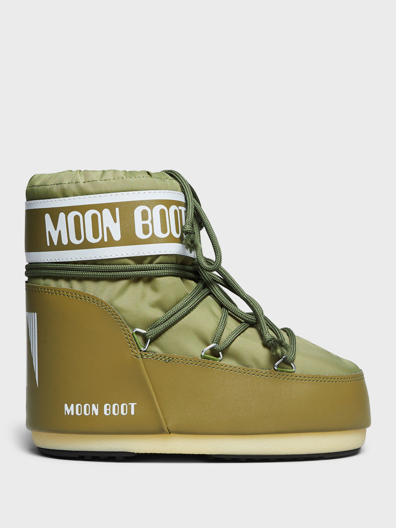 Moon Boot - Icon Low Nylon Boots in Khaki