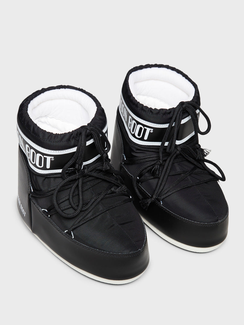 Icon Low Nylon Boots in Black