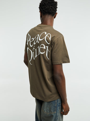 Museum of Peace & Quiet - WORDMARK T-SHIRT in Coffee