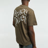 Museum of Peace & Quiet - WORDMARK T-SHIRT in Coffee