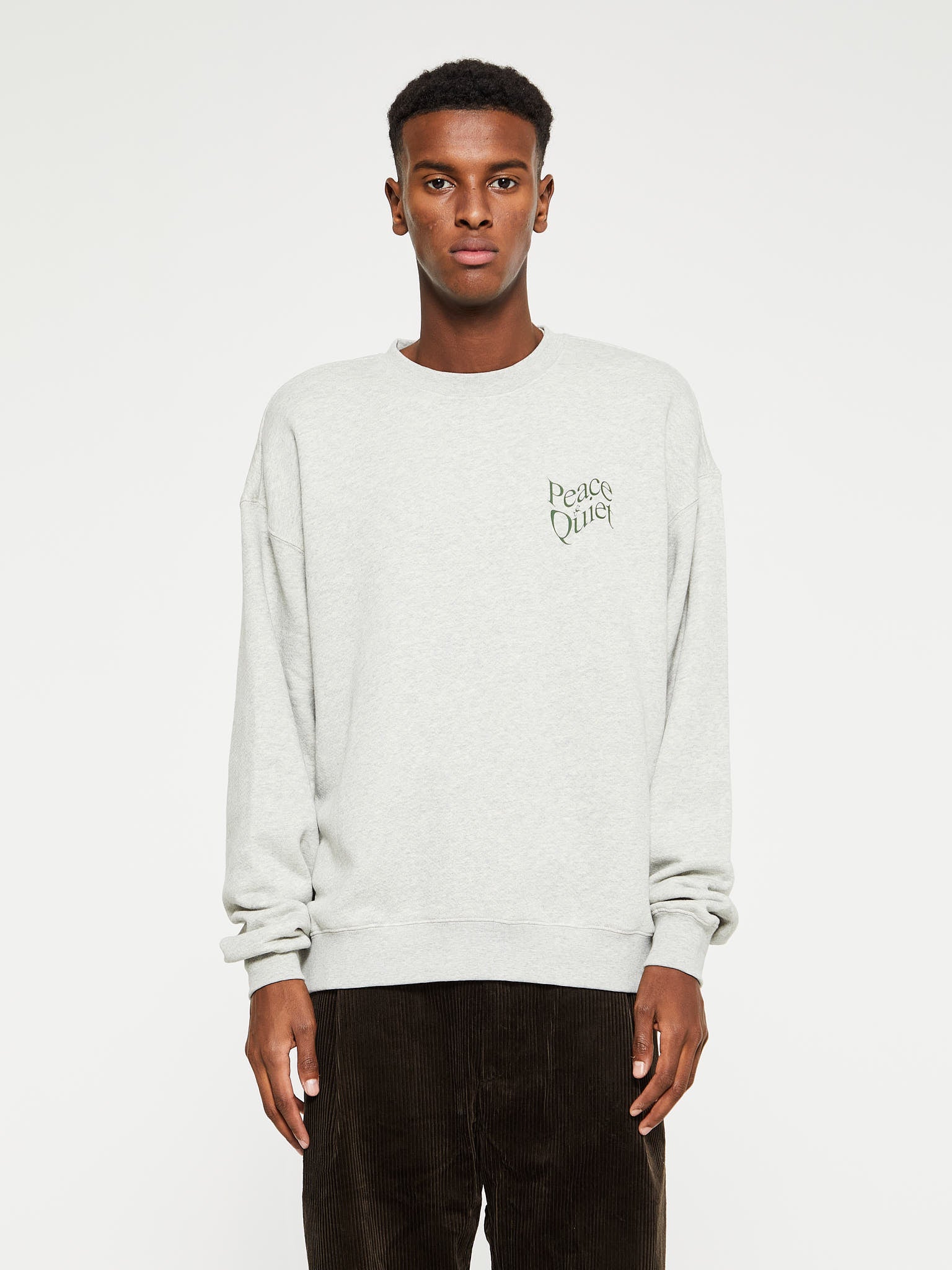 Museum of Peace & Quiet - Warped Crewneck in Heather Grey