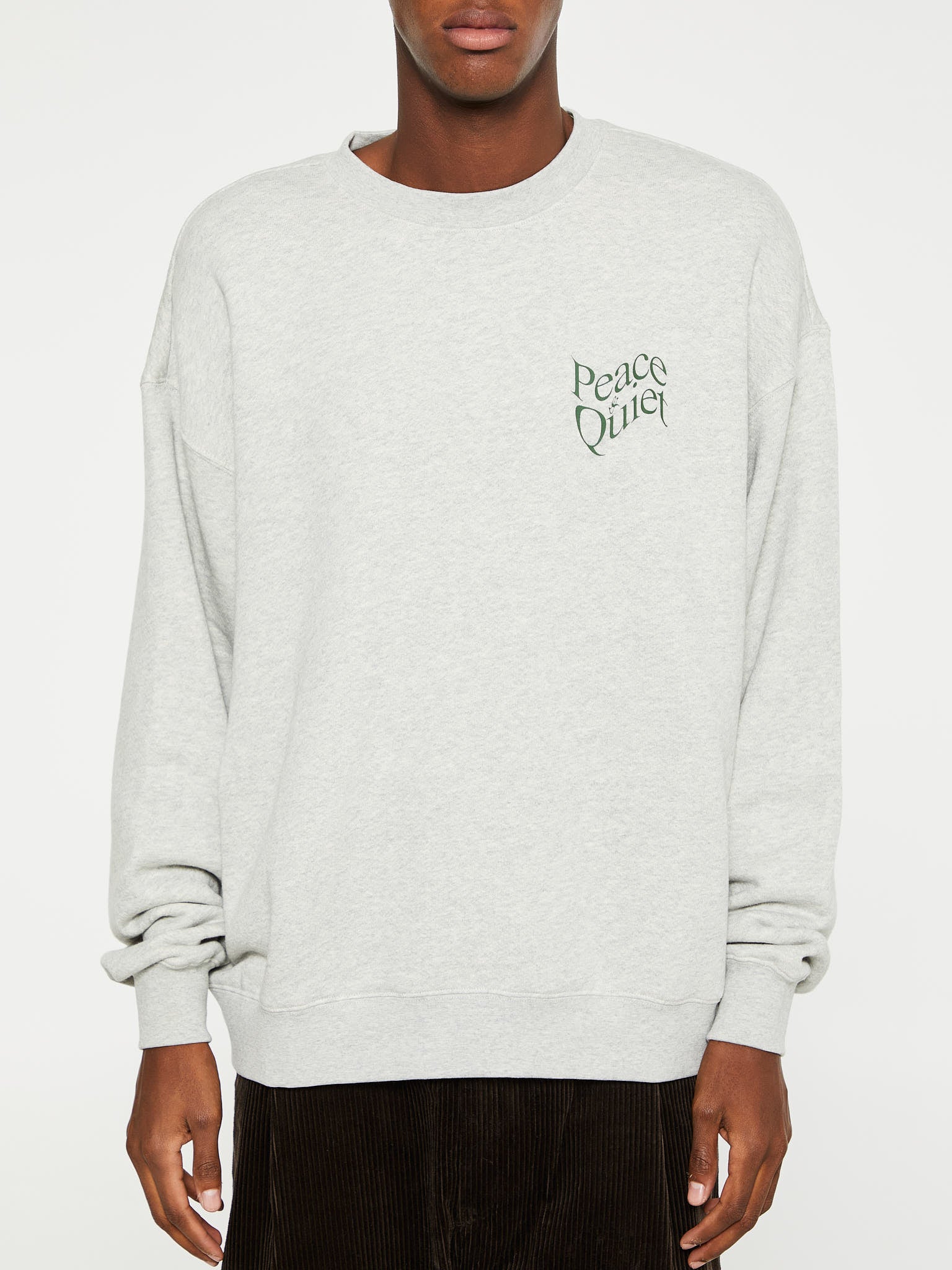 Museum of Peace & Quiet - Warped Crewneck in Heather Grey