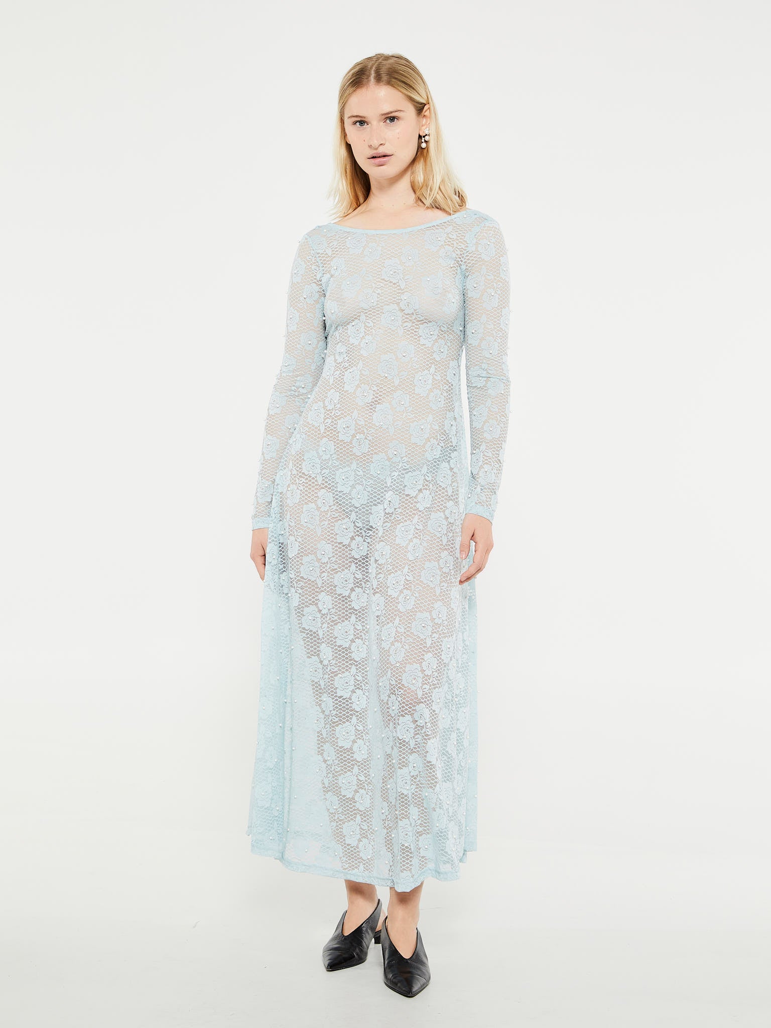 Mr. Larkin - Greta Dress in Misty Blue