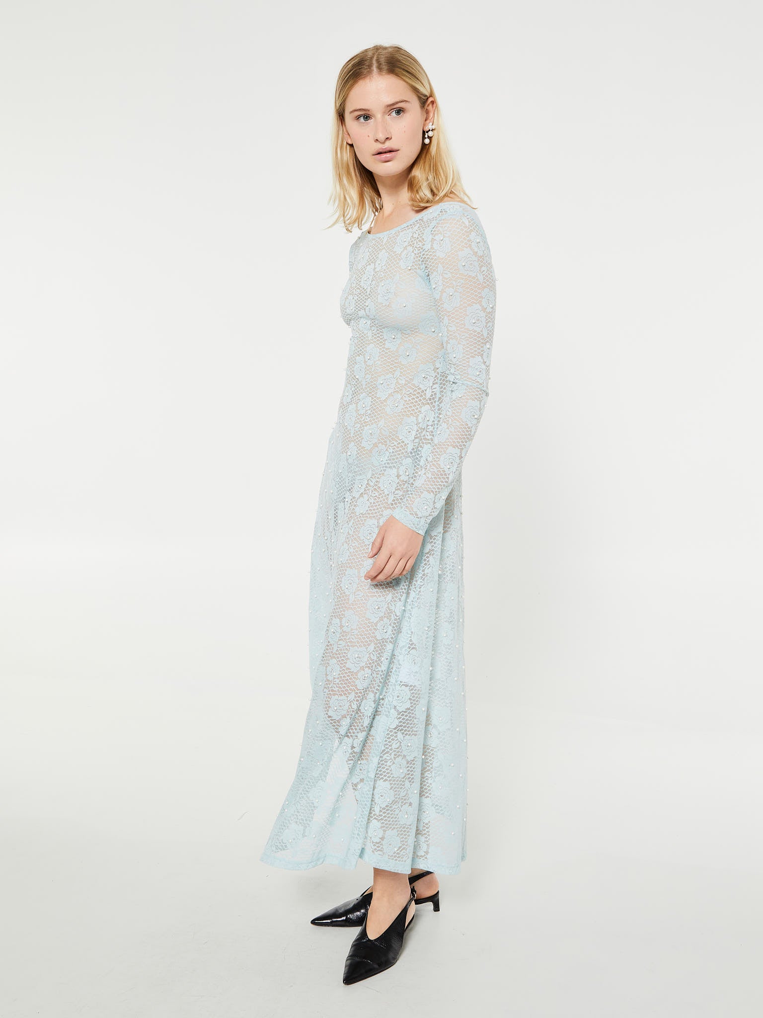 Mr. Larkin - Greta Dress in Misty Blue