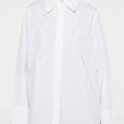 Mr. Larkin - Patty Beaded Shirt in Off White