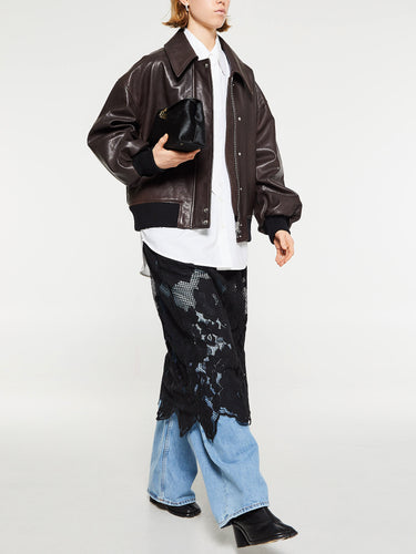 Mr. Larkin - Patty Tie Shirt in Off White