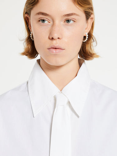 Mr. Larkin - Patty Tie Shirt in Off White