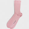 Mrs. Hosiery - Mrs. Silky Fine Ribbed Socks in Pink