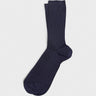 Mrs. Hosiery - Mrs. Silky Ribbed Socks in Dark Blue
