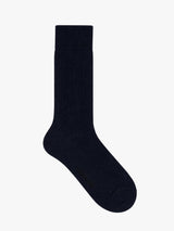 Mrs. Hosiery - Mrs Merino Fine Ribbed Sock in Navy