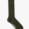 Mrs. Hosiery - Mrs. Silky Fine Ribbed Socks in Dark Forest