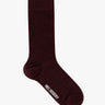 Mrs. Hosiery - Mrs Merino Fine Ribbed Sock in Burgundy