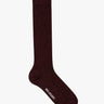 Mrs. Hosiery - Mrs Merino High Ribbed Socks in Burgundy