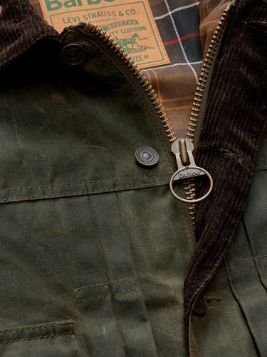 Levi's - Levi's x Barbour Type II Wax Jacket in Olive
