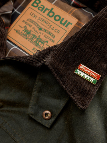 Levi's - Levi's x Barbour Type II Wax Jacket in Olive
