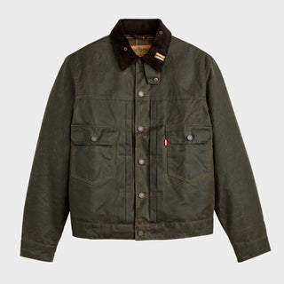 Levi's - Levi's x Barbour Type II Wax Jacket in Olive