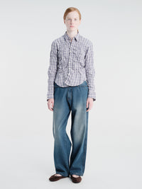 Gimaguas - Lupa Check Shirt in Blue