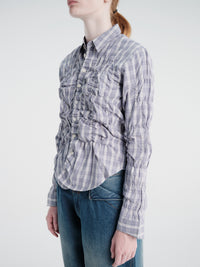 Gimaguas - Lupa Check Shirt in Blue