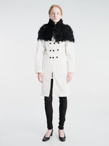 Gimaguas - Mona Shearling Cape in Black