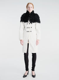 Gimaguas - Mona Shearling Cape in Black