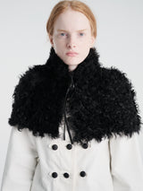 Gimaguas - Mona Shearling Cape in Black