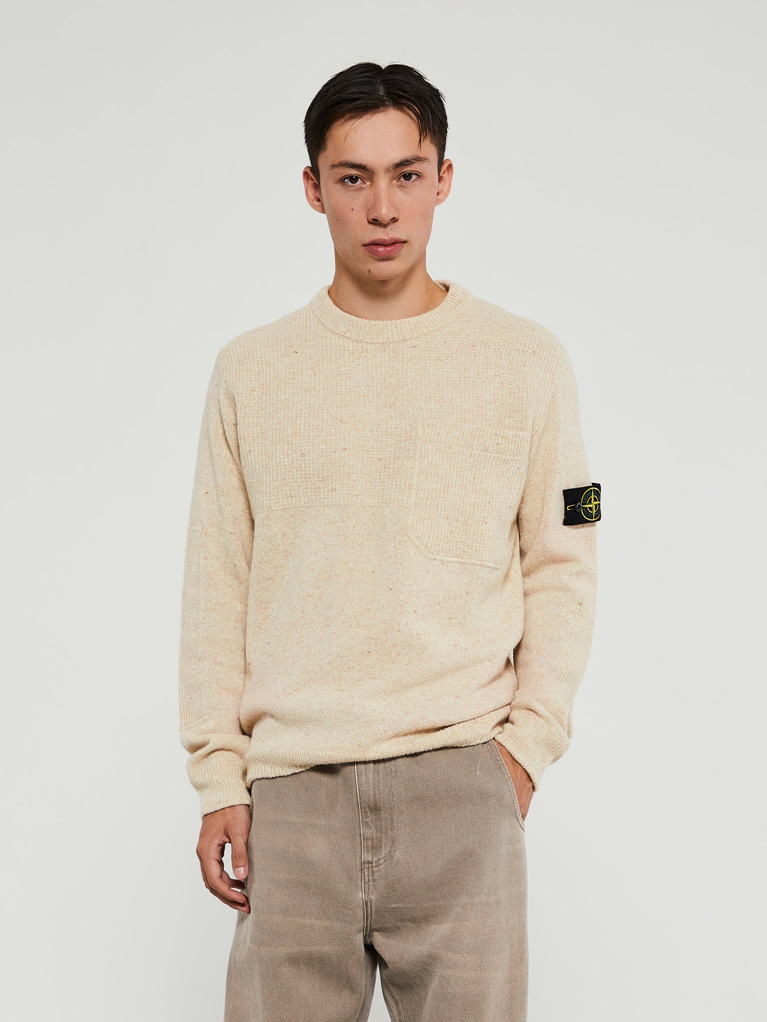 Stone Island - 562B1 Maglia Knit in Plaster